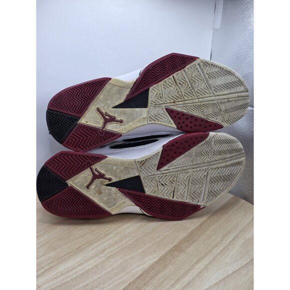 Jordan True Flight Mens Shoes Size 10 White Red 342964-112 Nike - Picture 8 of 9